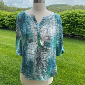 Jennifer Lopez Animal Print Top